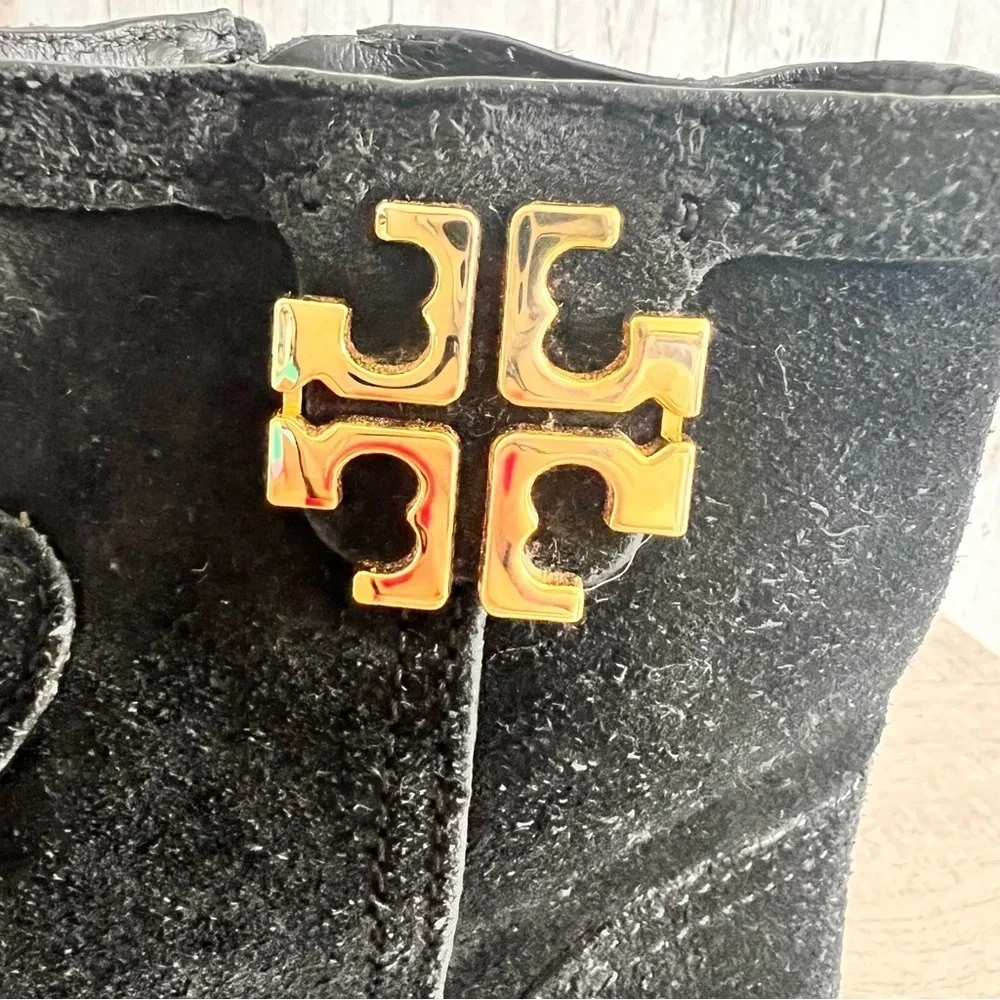 Tory Burch Eloise Suede Ankle Boots Size 8.5